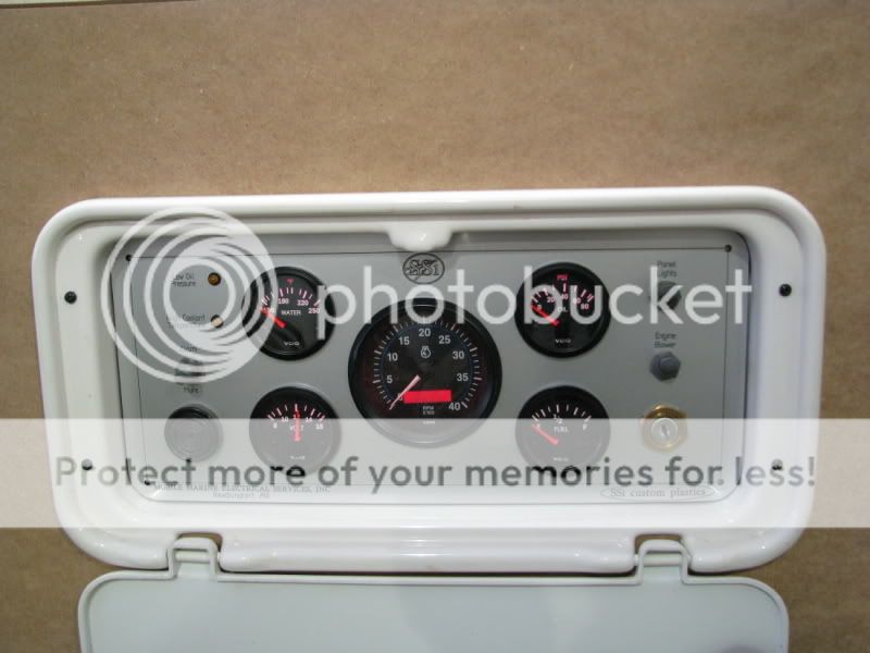 Sailboat Cockpit Mounted Engine Instrument Panel Photo by yachtwire1